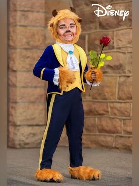 Disney Beast Costume-Blue & Yellow with Faux Fur Accents from Beauty & the Beast
